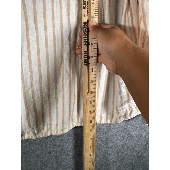 Croft & Barrow Blouse Women XL Long Sleeve Tunic‎ Striped Staple Essential Relax - Picture 4 of 6